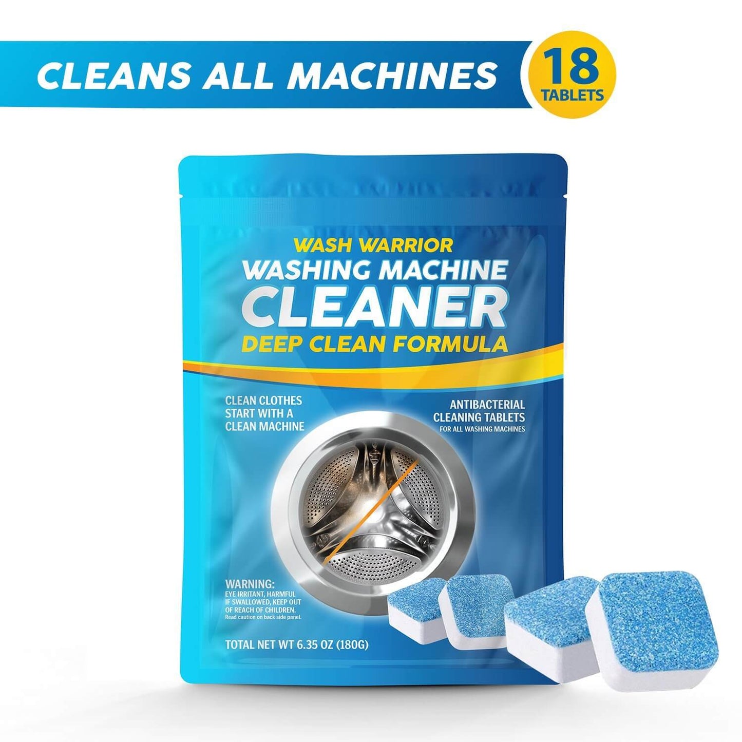 Wash Warrior™ Washing Machine Deep Cleaning Tablets Free Gift